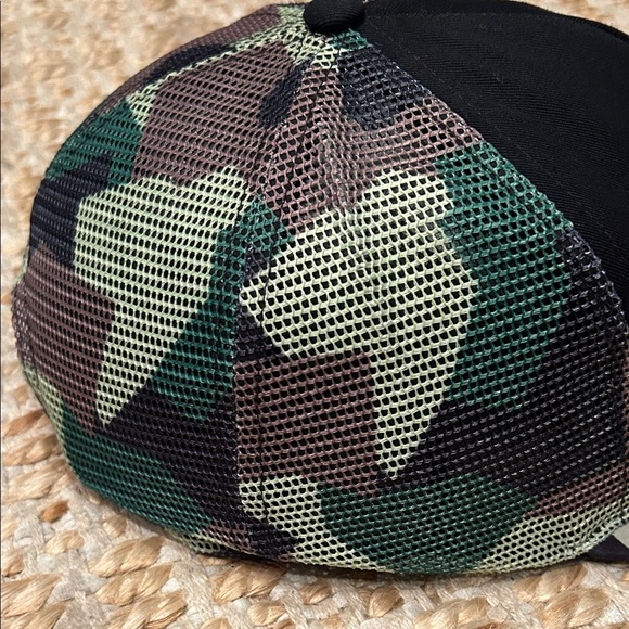 Grace Folly Camo Trucker Hat with Black Patch - Picture 3 of 9